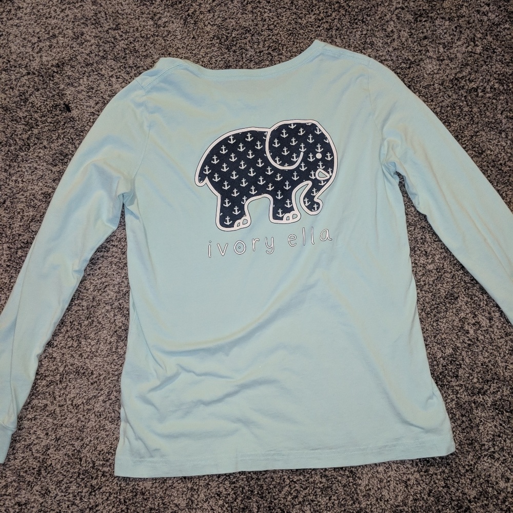 Blue Ivory Ella long sleeve tee
